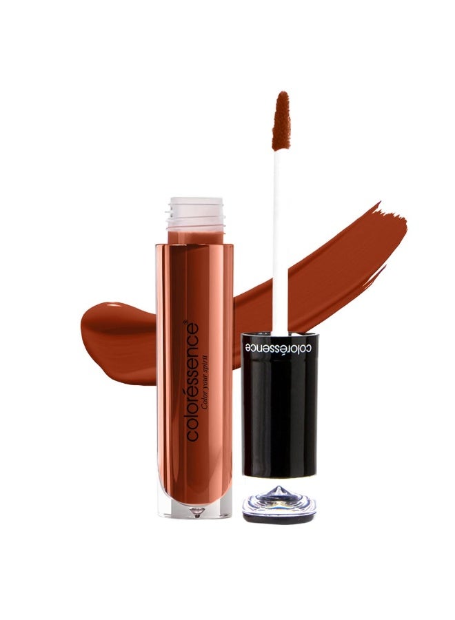 Coloressence Liquid Transferproof Lipstick Lipstay Lip Color (Terracotta) | Matte Finish | Long Lasting | Waterproof | Fadeproof | Smudgeproof | Hydrating Formula - Image 2